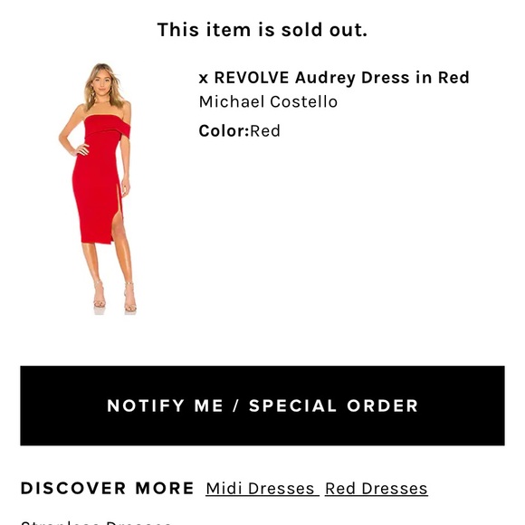 X Revolve Audrey Dress in Red - Picture 6 of 6
